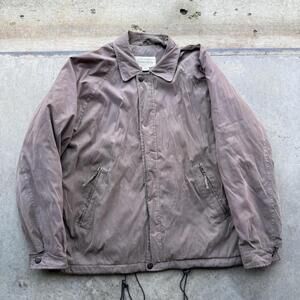 Vintage St John’s Bay Coach jacket light brown/gray size medium